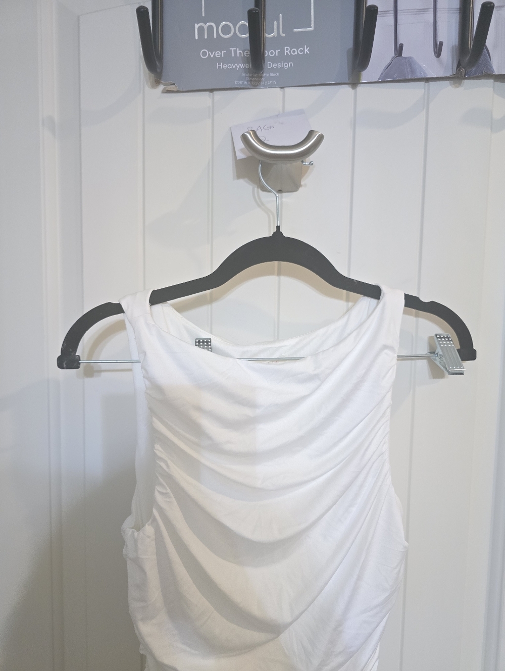 NWT Selfie Leslie Dalayla Sleeveless Balloon Skirt White Bubble Hem Mini Dress S - Picture 6 of 8